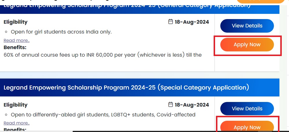 legrand empowering scholarship 2024 application form