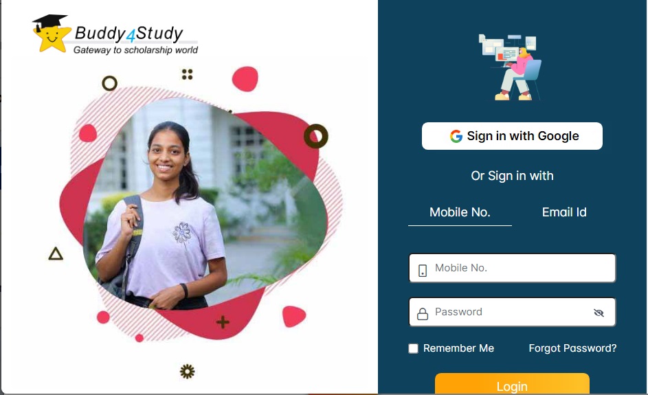 Legrand Empowering Scholarship 2024 login page
