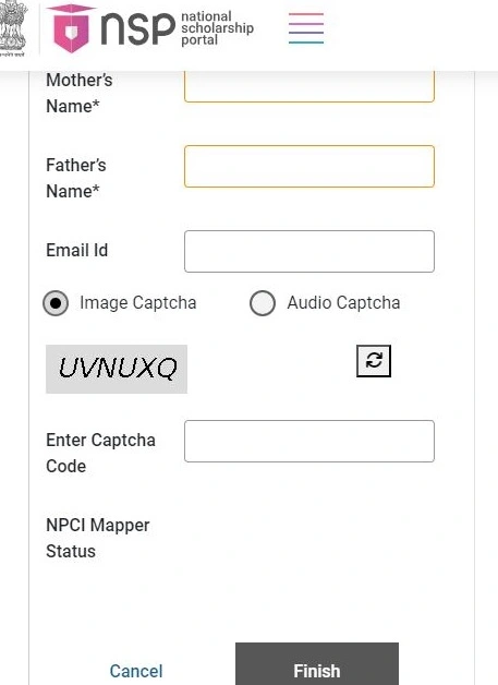 nsp personal details