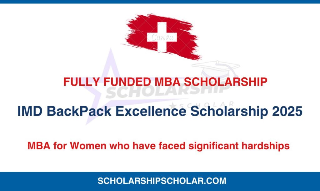 IMD BackPack Excellence Scholarship 2025