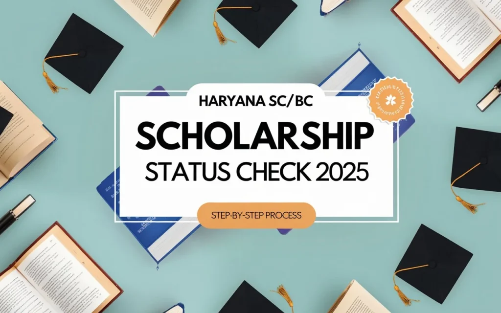 Haryana SC BC Scholarship Online Status Check 2025 @ harchhatravratti.highereduhry.ac.in