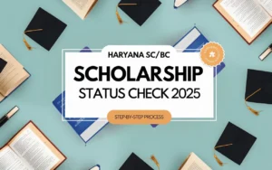 haryana sc bc scholarship status