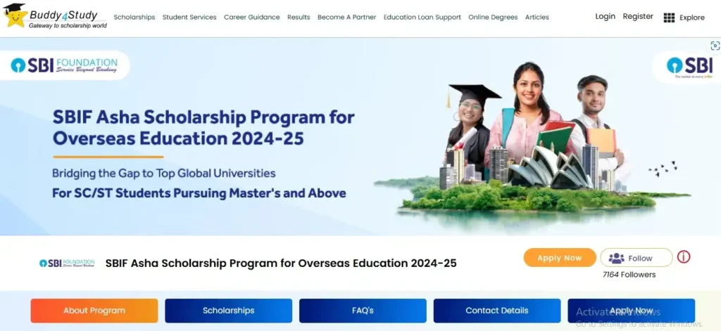sbif asha scholarship