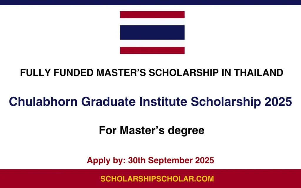 Chulabhorn Postgraduate Scholarship 2026