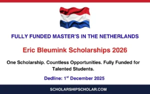 Eric Bleumink Scholarships 2026