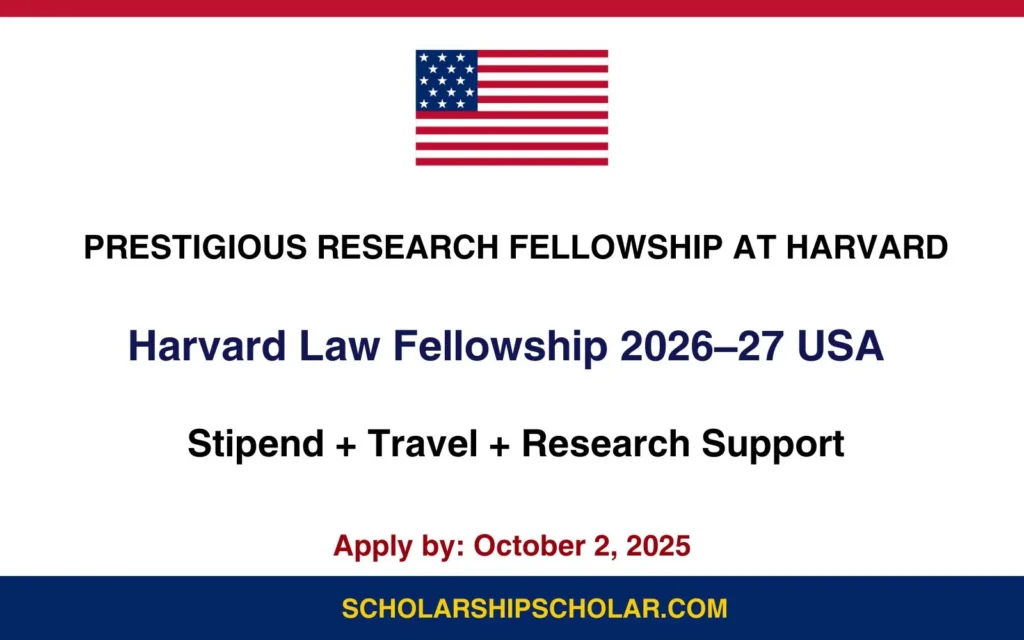 Harvard Law School Fellowship
