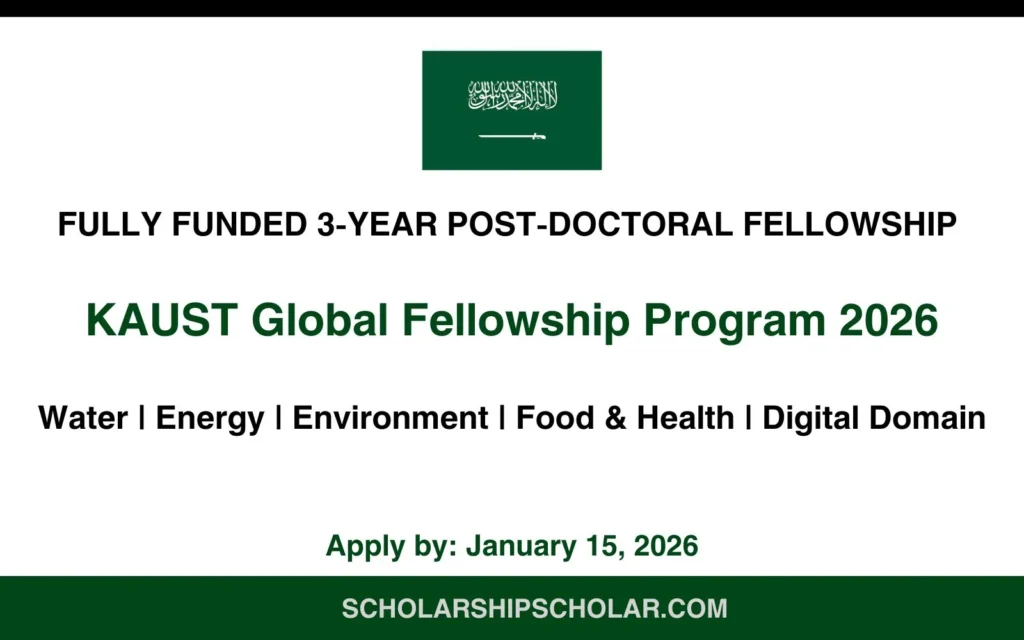 KAUST Global Fellowship Program 2026
