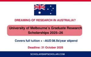 Melbourne Graduate Research Scholarships