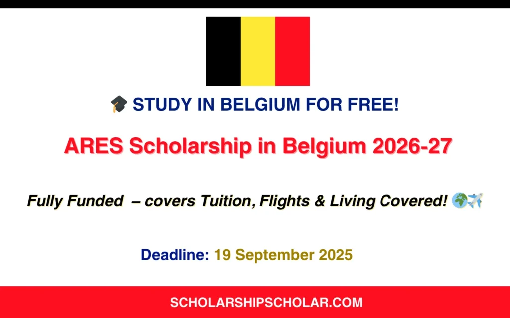 ARES Scholarship in Belgium 2026-27