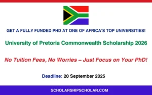 University of Pretoria Commonwealth Scholarship 2026