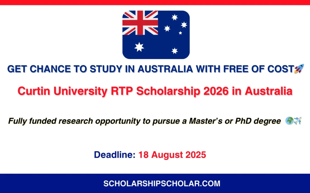 Curtin University RTP Scholarship 2026