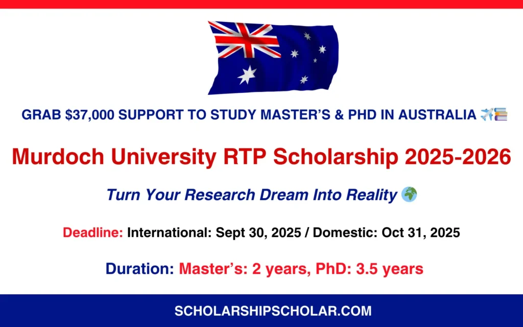 Murdoch University RTP Scholarship 2025-2026