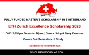 ETH Zurich Excellence Scholarship