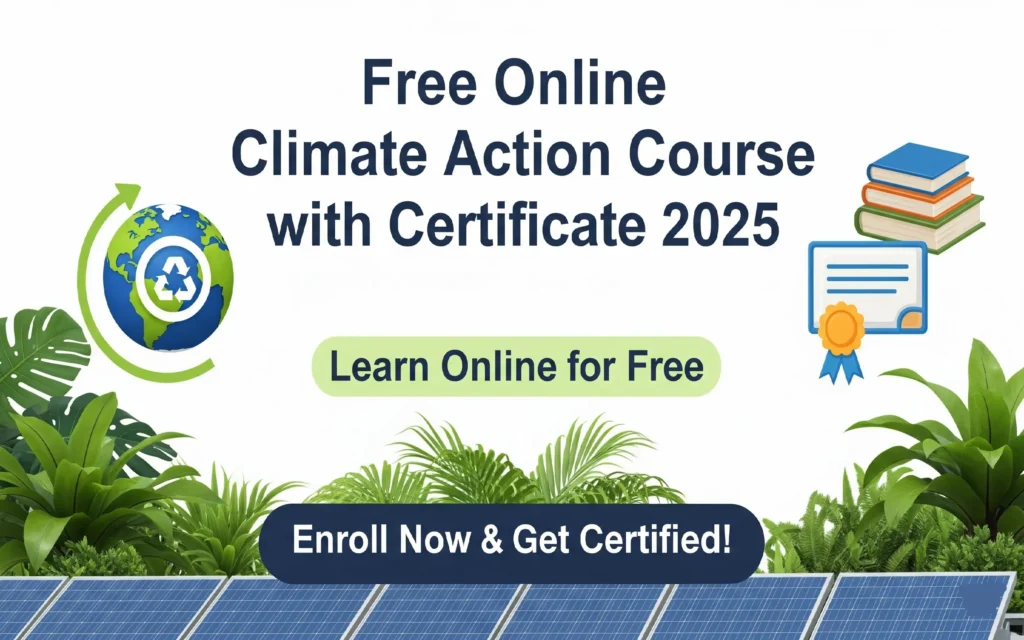 Free Online Climate Action Course with Certificate 2025 