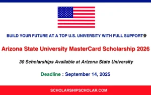 Arizona State University MasterCard Scholarship 2026