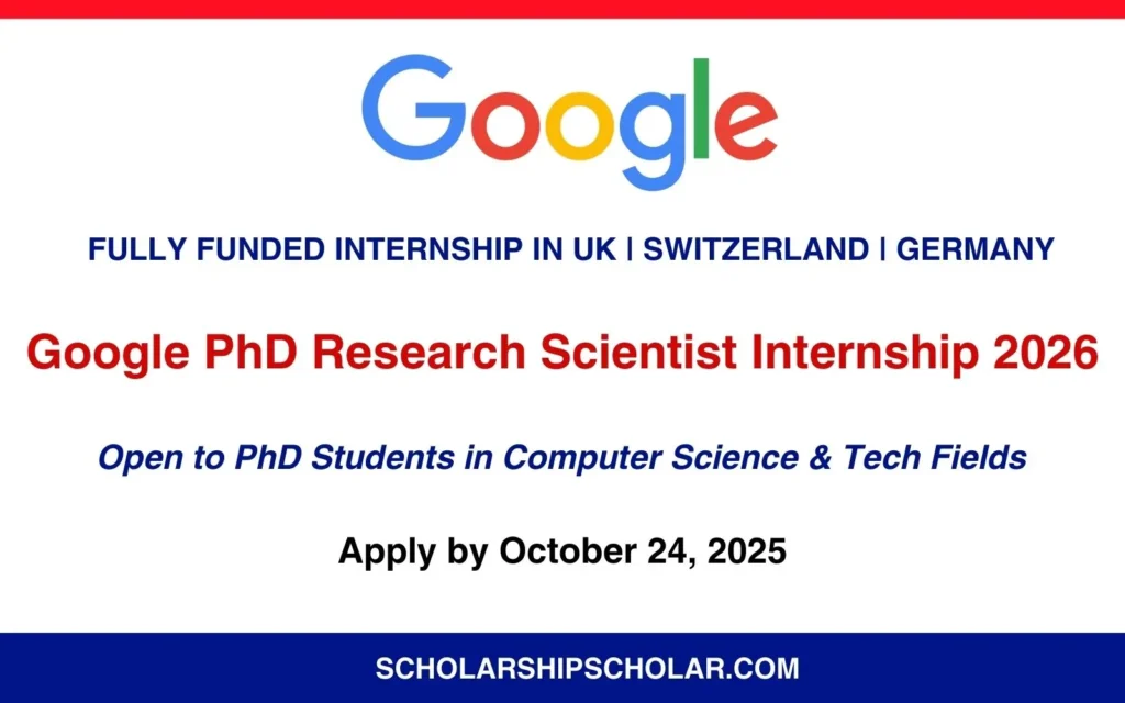 Google PhD Research Internship