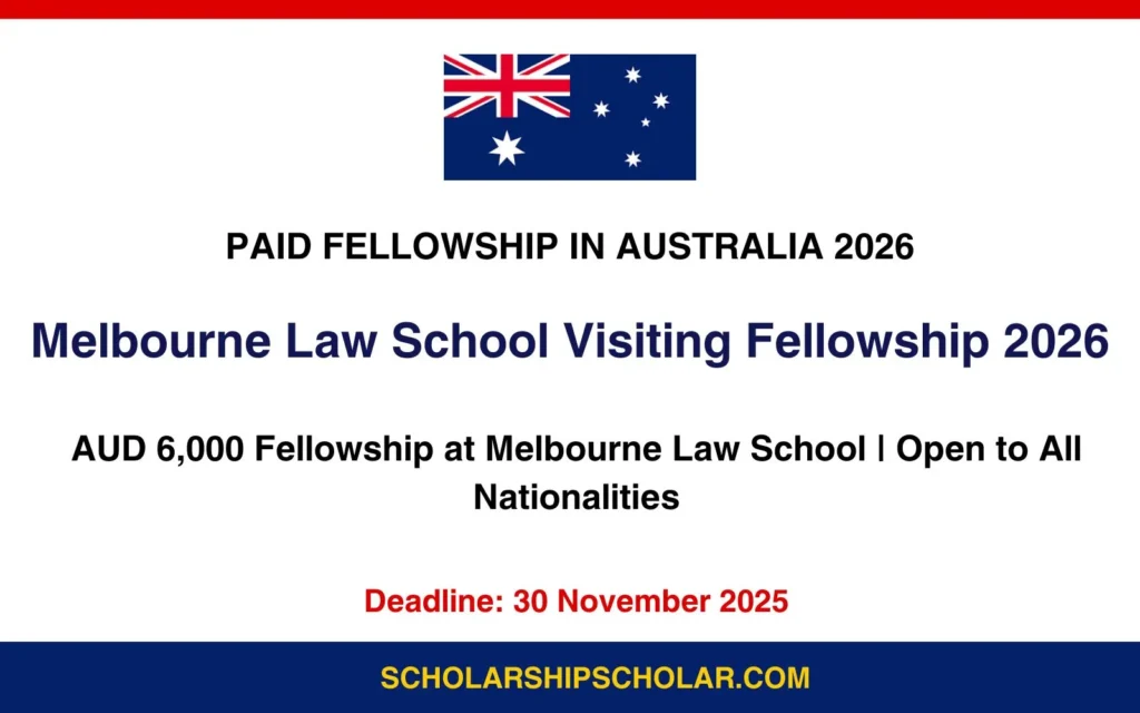 Melbourne Law School Visiting Fellowship 2026