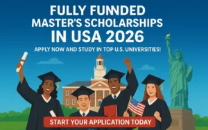 List of Fully Funded Masters Scholarships in USA 2026