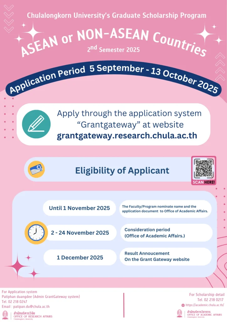 Chulalongkorn University Scholarship