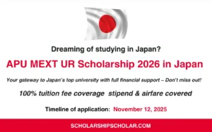 APU MEXT UR Scholarship 2026