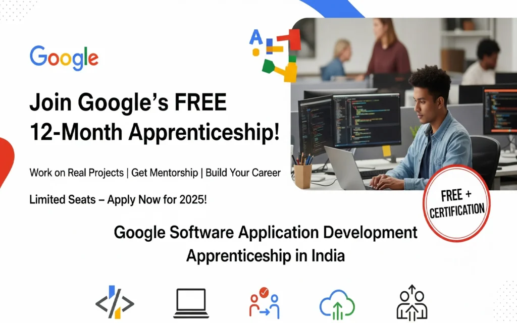 Google Software Application Development Apprenticeship in India