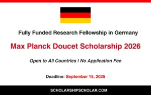Max Planck Doucet Scholarship
