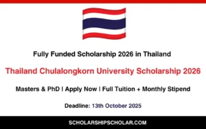 Chulalongkorn University Scholarship 2026