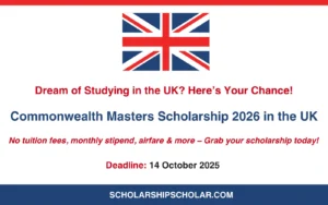 Commonwealth Masters Scholarship 2026