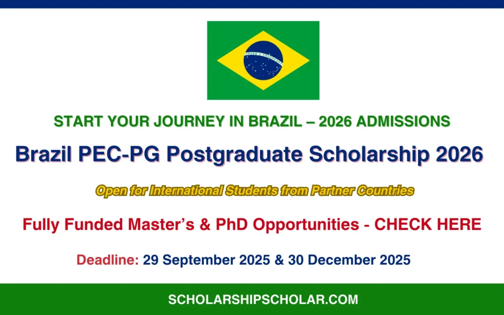Brazil PEC-PG Postgraduate Scholarship 2026 