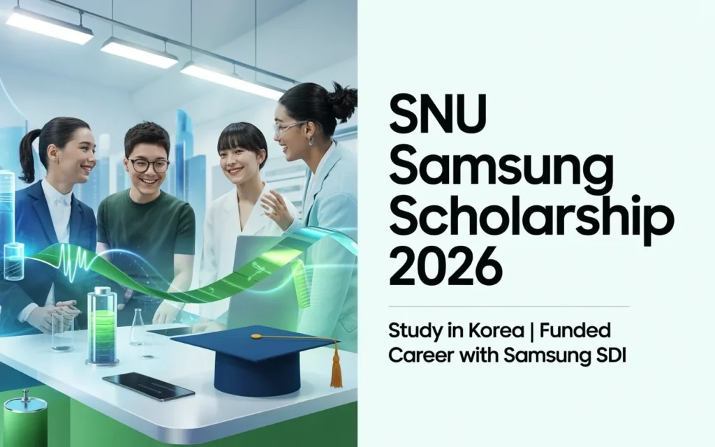 Seoul National University Samsung Scholarship 2026 in South Korea
