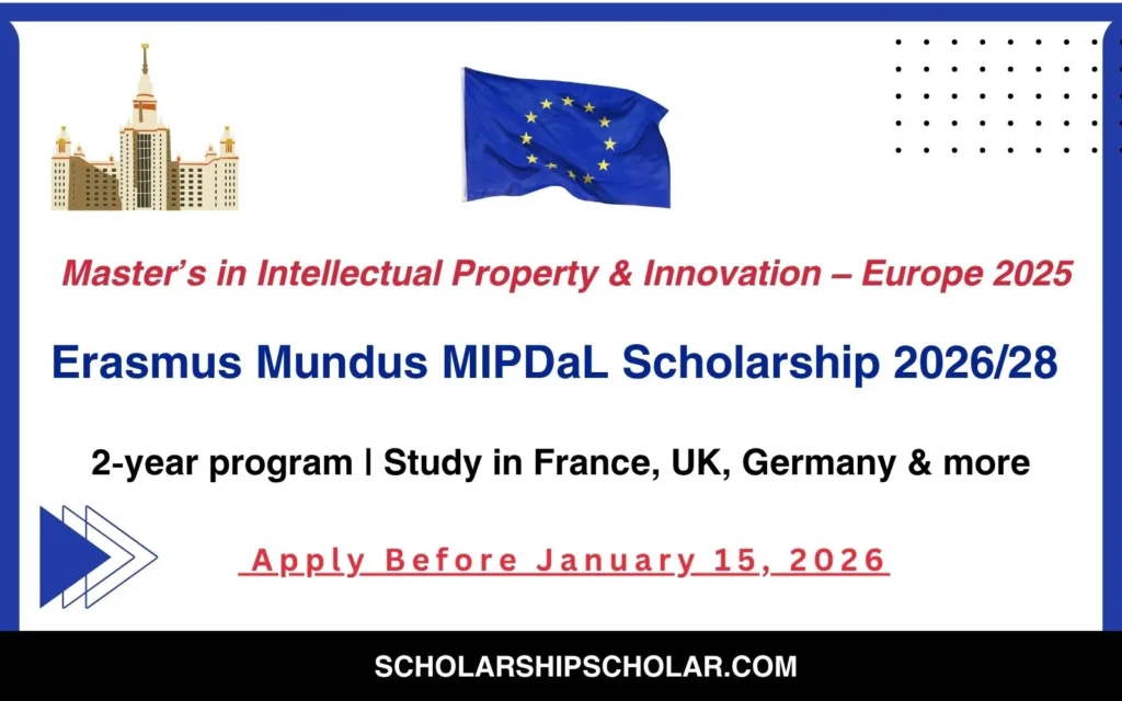 Erasmus Mundus MIPDaL Scholarship 202628 (Fully Funded in Europe)