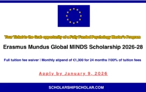 Erasmus Mundus Global MINDS Scholarship 2026-28