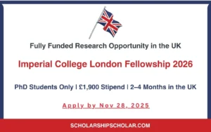 Imperial College London Global Development Fellowship 2026