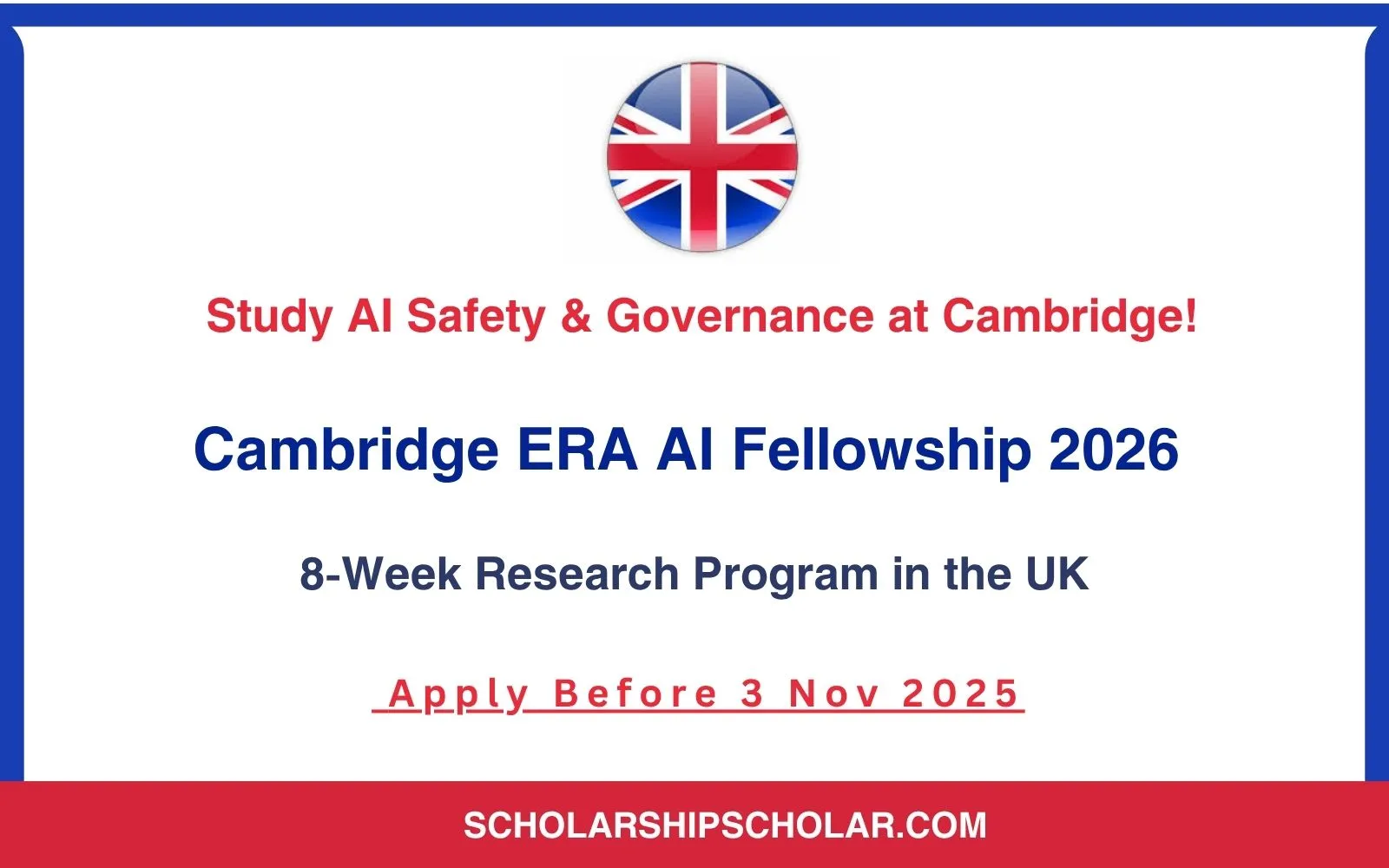 Cambridge ERA AI Fellowship 2026