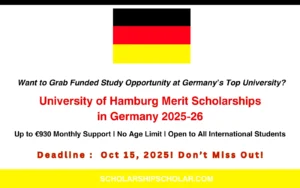 University of Hamburg Merit Scholarships in Germany 2025-26