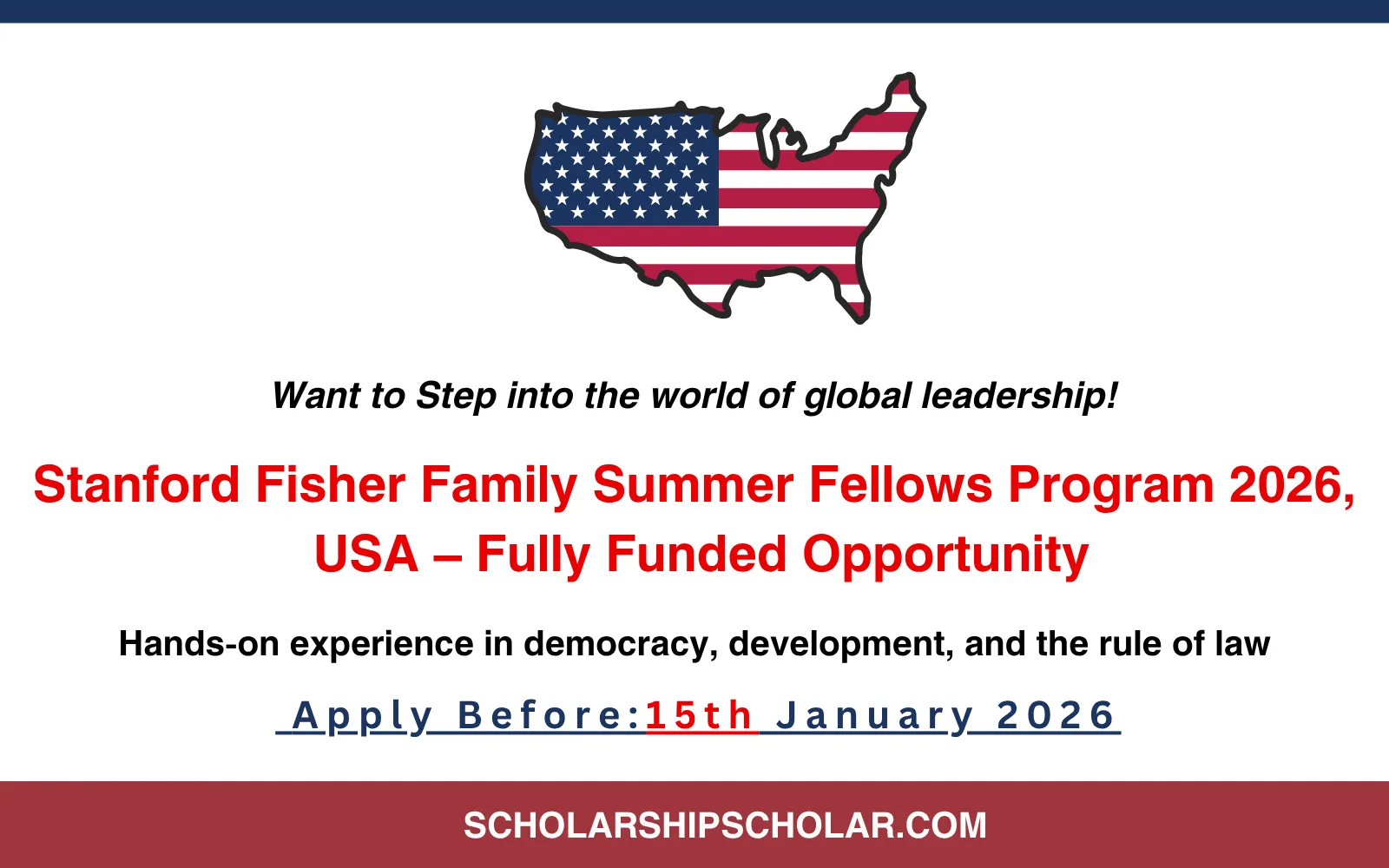 Stanford Fisher Family Summer Fellows Program 2026