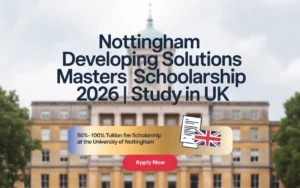 Nottingham Developing Solutions Masters Scholarship 2026 in UK