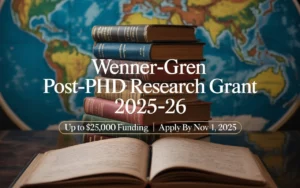 Wenner-Gren Post-PhD Research Grant 2025-26