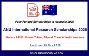 ANU INTERNATIONAL SCHOLARSHIP
