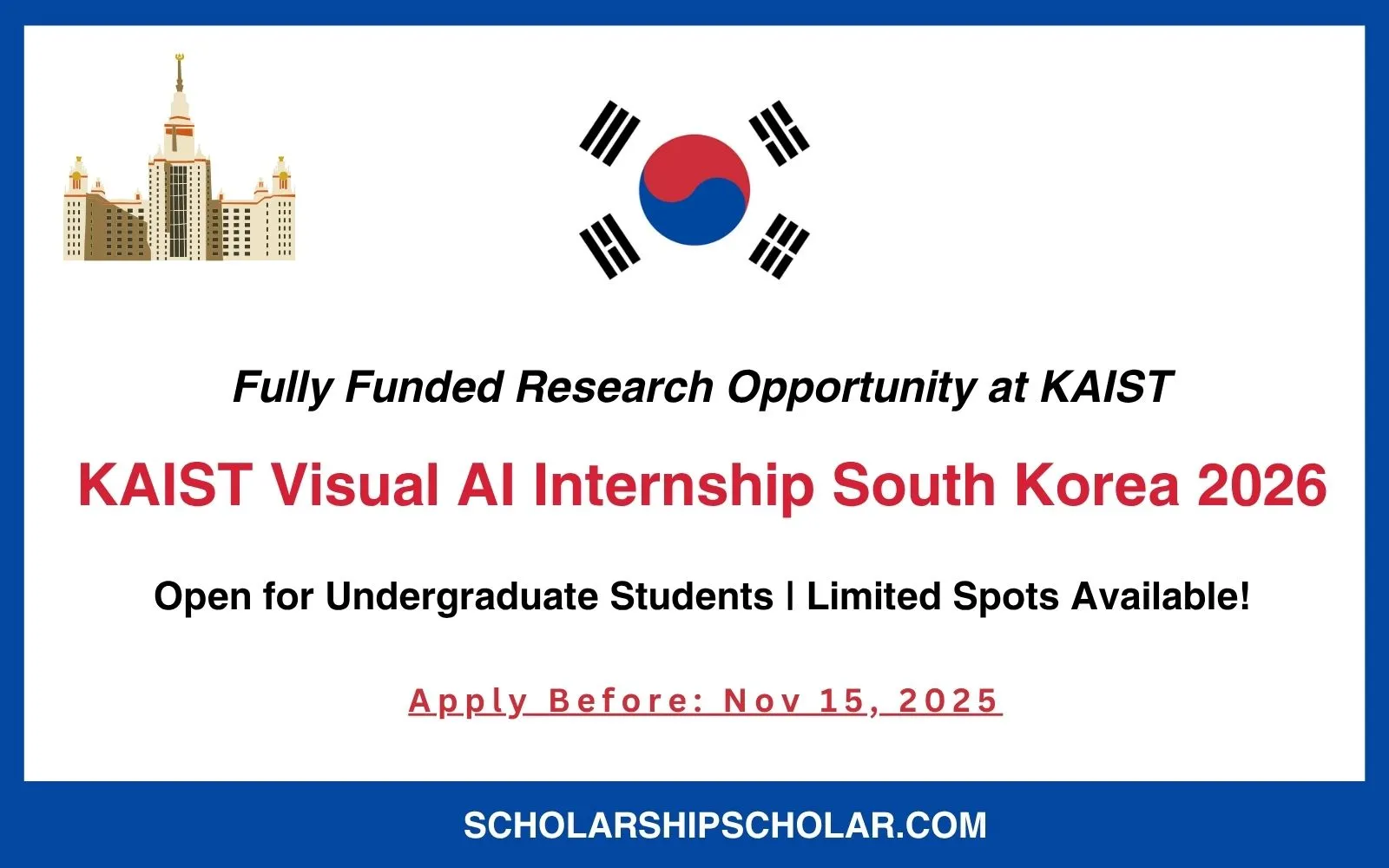 KAIST Visual AI Internship 2026