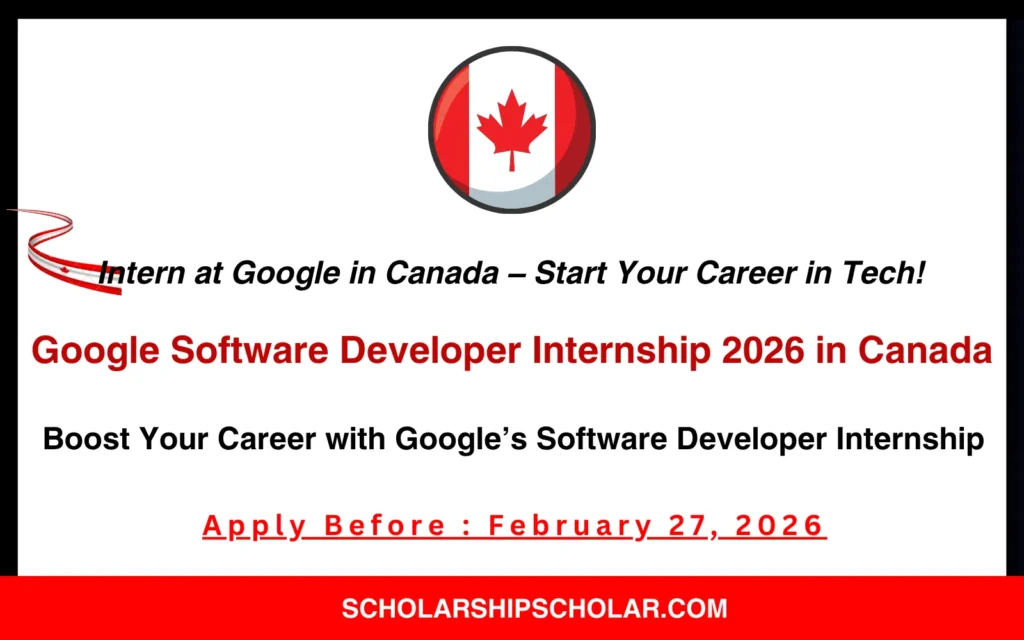 Google Software Developer Internship 2026 