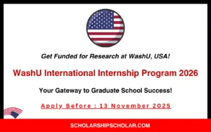 WashU International Internship Program 2026