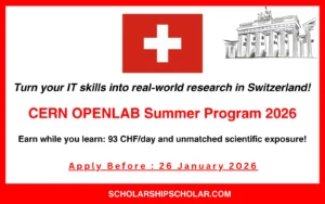 CERN OPENLAB Summer Program 2026 in Switzerland