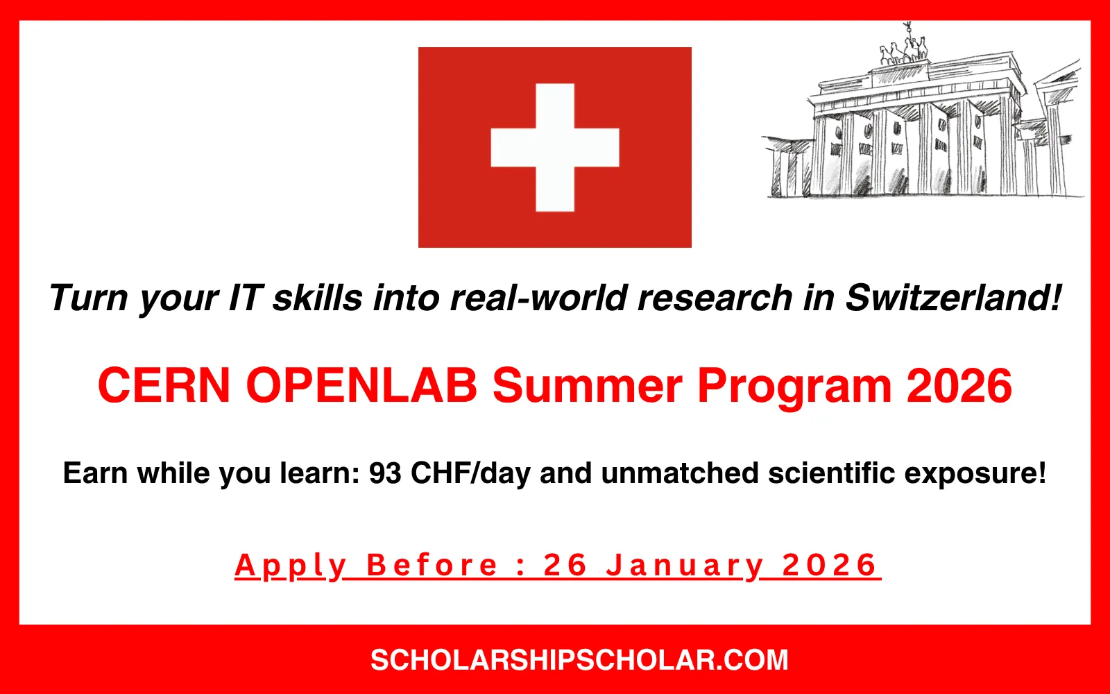 CERN OPENLAB Summer Program 2026 in Switzerland