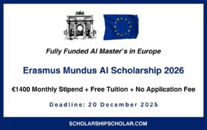 Erasmus Mundus EMAI Scholarship 2026 in Europe | Fully Funded Master’s
