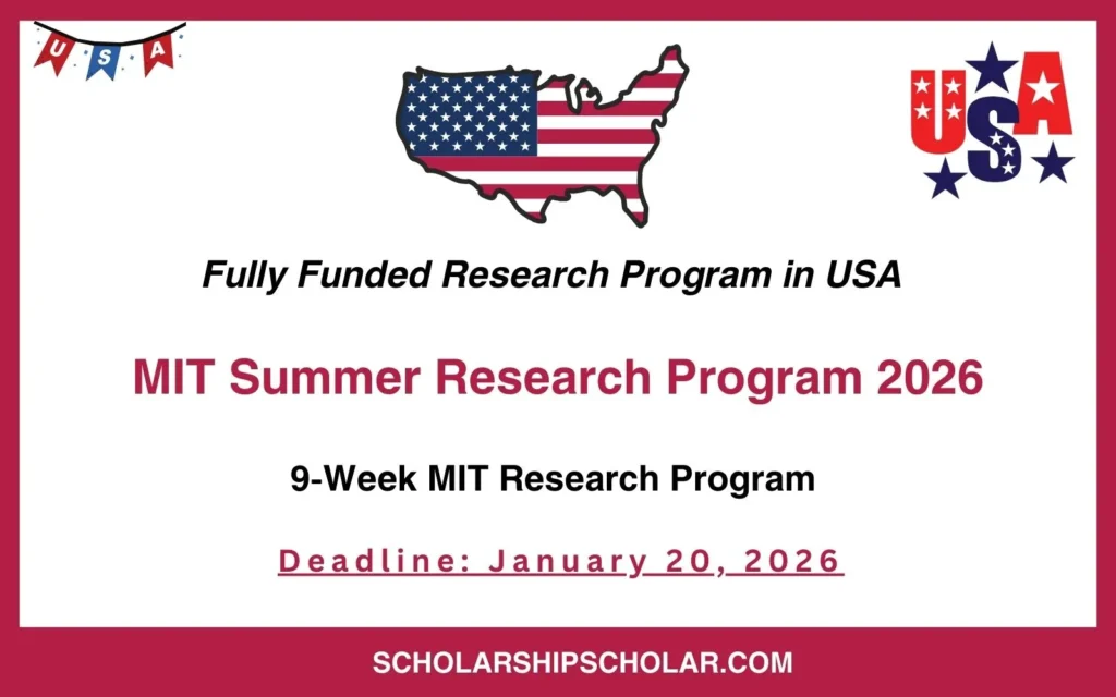 MIT Summer Research Program (MSRP) 2026 in the USA