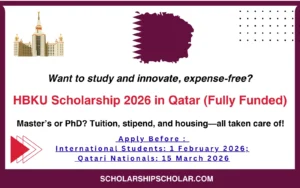 HBKU Scholarship 2026 in Qatar