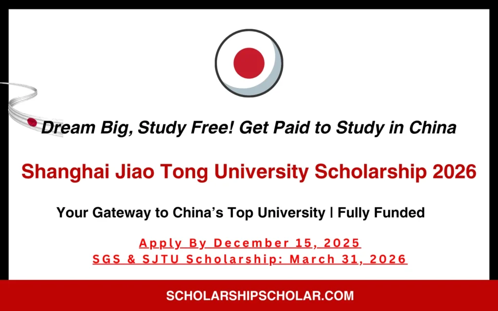 Shanghai Jiao Tong University Scholarship 2026