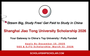 Shanghai Jiao Tong University Scholarship 2026