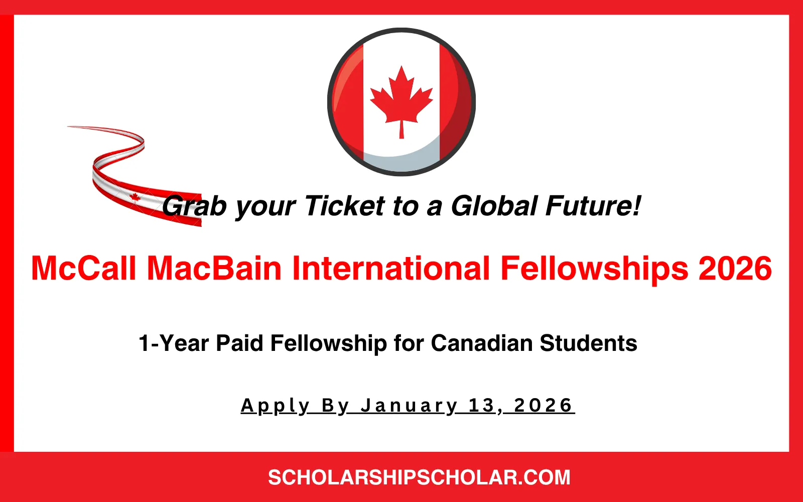 McCall MacBain International Fellowships 2026